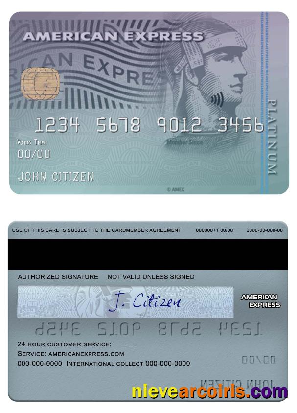 USA Discover bank amex platinum card